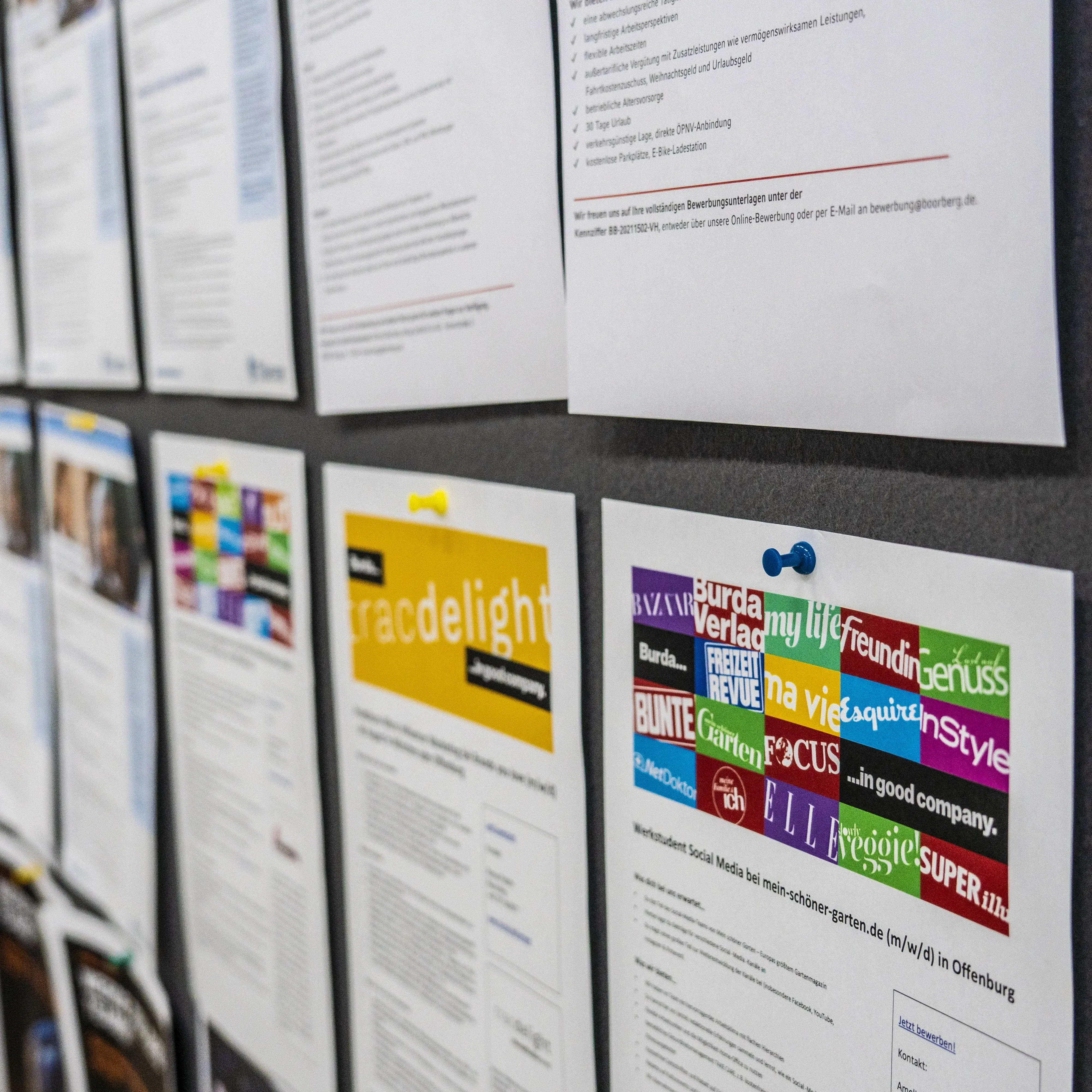 Bild der Jobwall der Recruitingmesse KarriereMarktplatz.